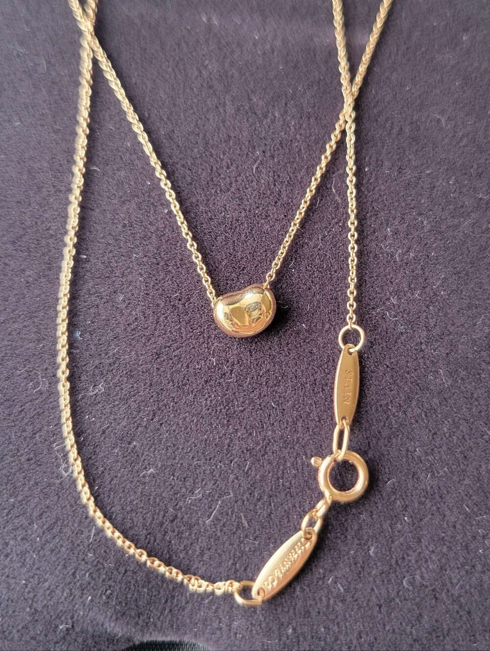 Tiffany & Co. 18k rose gold Elsa Peretti® Bean Design Pendant necklace - Picture 6 of 6